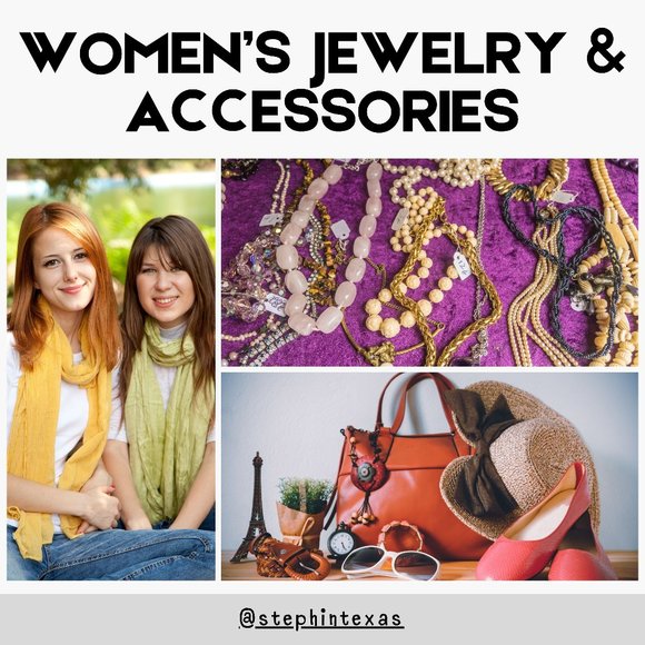 WOMEN'S COSTUME JEWELRY BELTS SUNGLASSES SCARVES HATS GLOVES - Picture 1 of 4